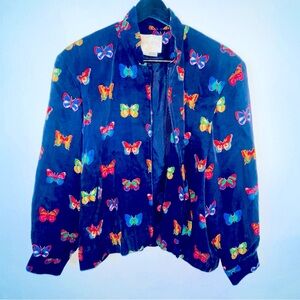 DONCASTER Jacket with butterflies front pockets
